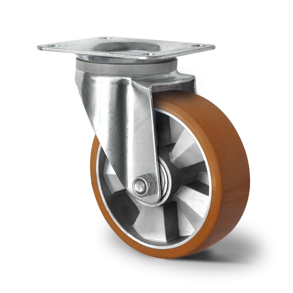 Lenkrolle ø 125 mm Serie BAU5 Doppelkugellager Produktabbildung: Lenkrolle ø 125 mm Serie BAU5 Doppelkugellager