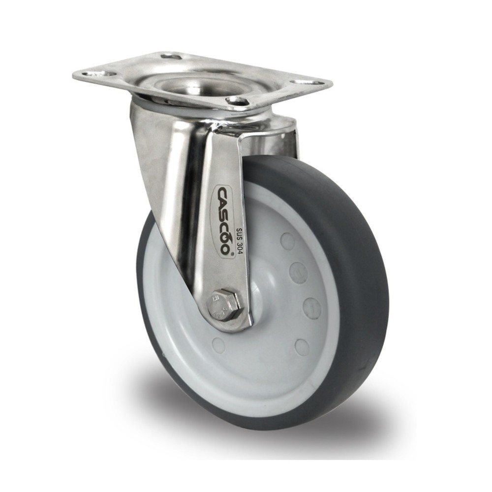 Produktabbildung: Lenkrolle ø 80 mm Serie P2W2 Gleitlager Edelstahl