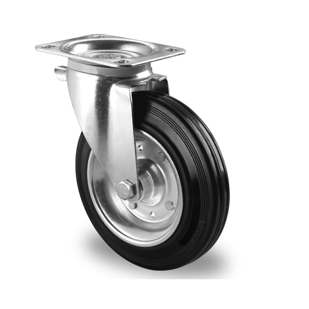 Lenkrolle ø 200 mm Serie SBS4 Rollenlager Produktabbildung: Lenkrolle ø 200 mm Serie SBS4 Rollenlager