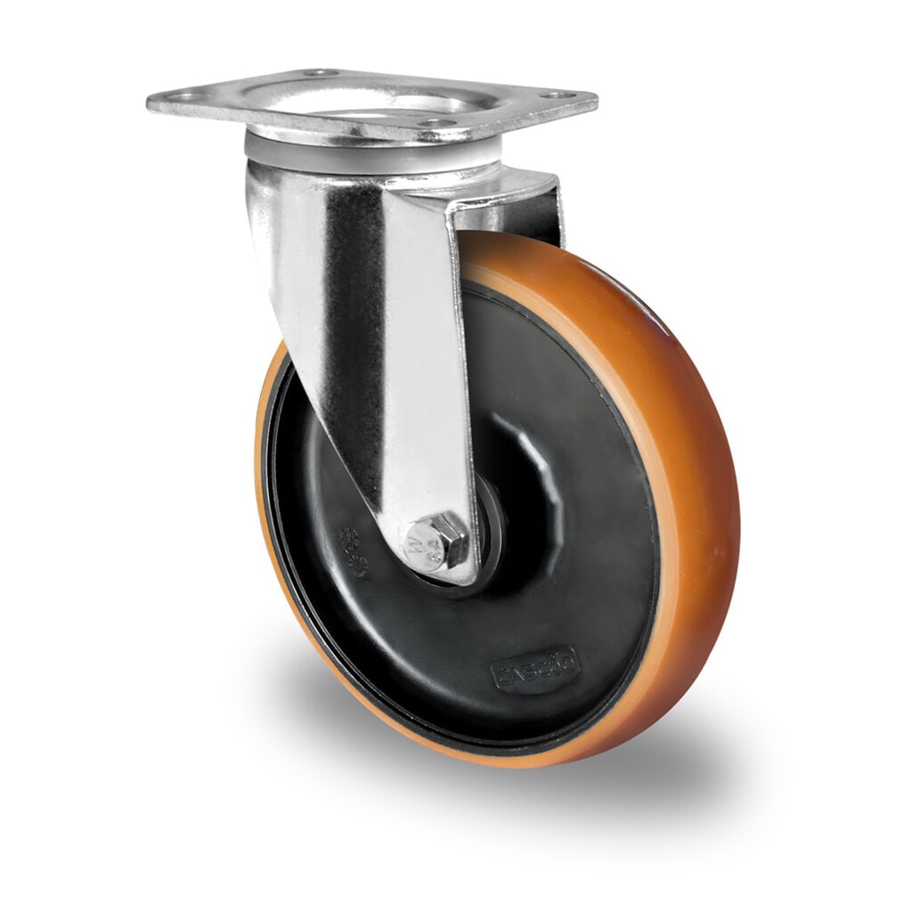 Lenkrolle ø 125 mm Serie Z4U5 Doppelkugellager Produktabbildung: Lenkrolle ø 125 mm Serie Z4U5 Doppelkugellager