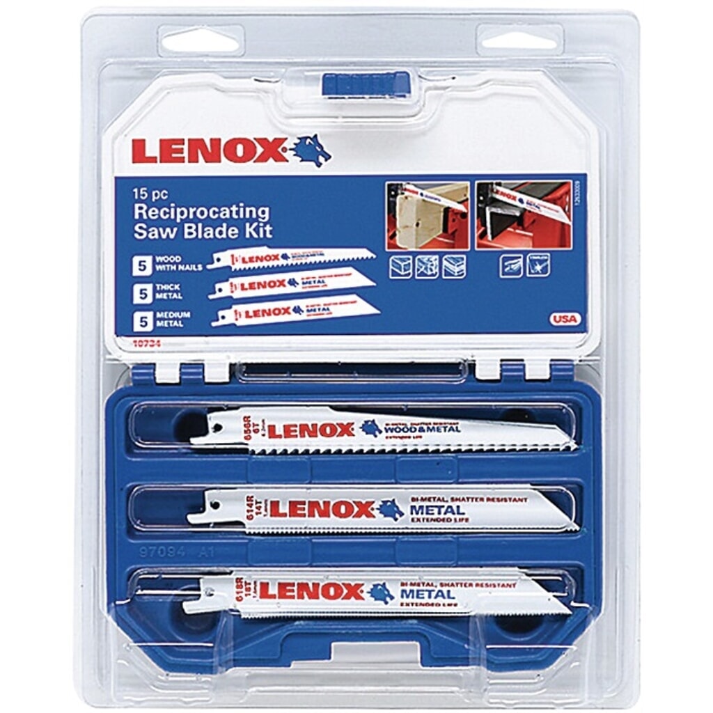 LENOX Säbelsägeblattset 1073415RKG f.HO u.Metall 15-tlg Produktabbildung: LENOX Säbelsägeblattset 1073415RKG f.HO u.Metall 15-tlg