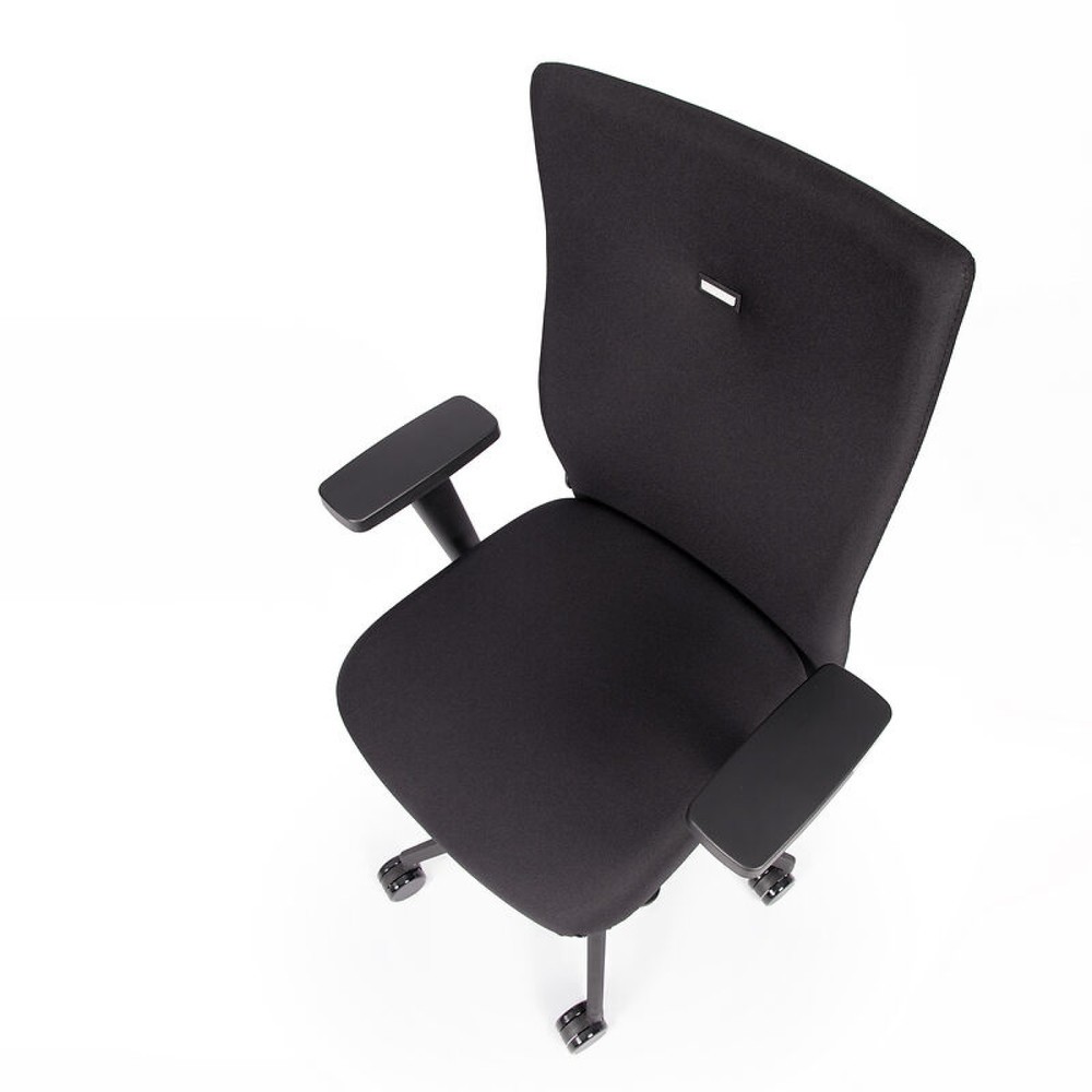 Produktabbildung Nr. 7: lento agilis AG10 Bürostuhl, schwarz, 100% Polyester, Kunststoff-Fußkreuz