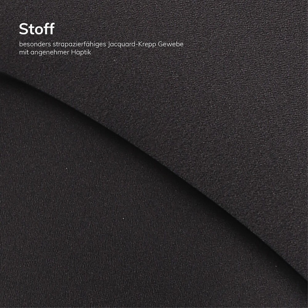 Produktabbildung Nr. 11: lento agilis AG10 Bürostuhl, schwarz, 100% Polyester, Kunststoff-Fußkreuz