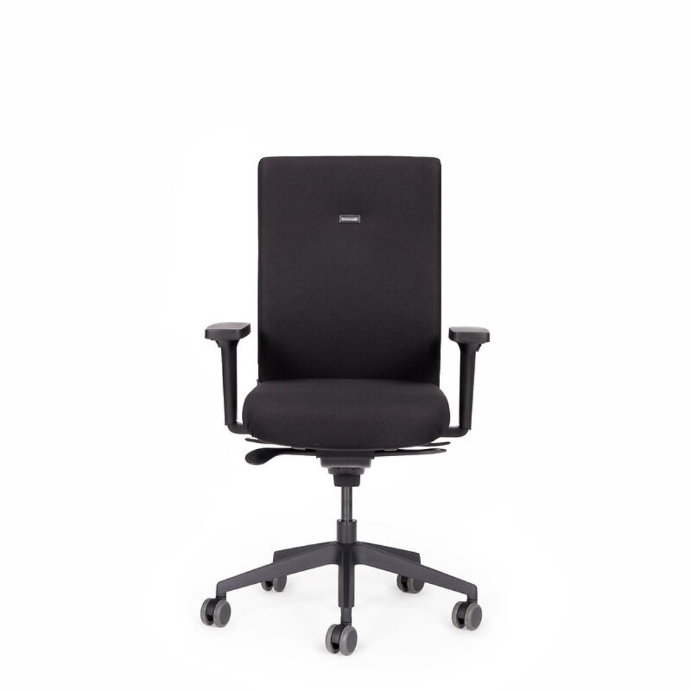 Produktabbildung: lento agilis AG10 Bürostuhl, schwarz, 100% Polyester, Kunststoff-Fußkreuz
