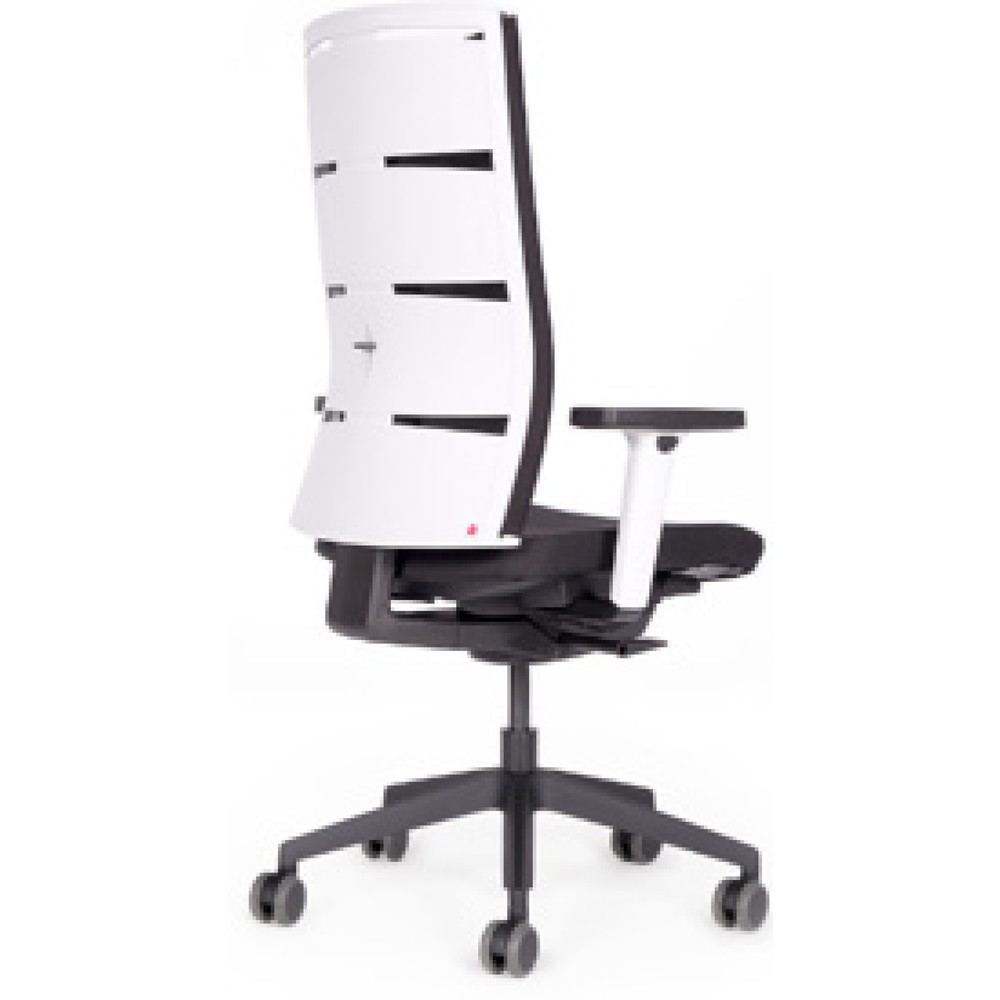 Produktabbildung Nr. 11: lento agilis matrix MT12 Bürostuhl, 100% Polyester, schwarzer Sitz, schwarz-weiße Rückenlehne
