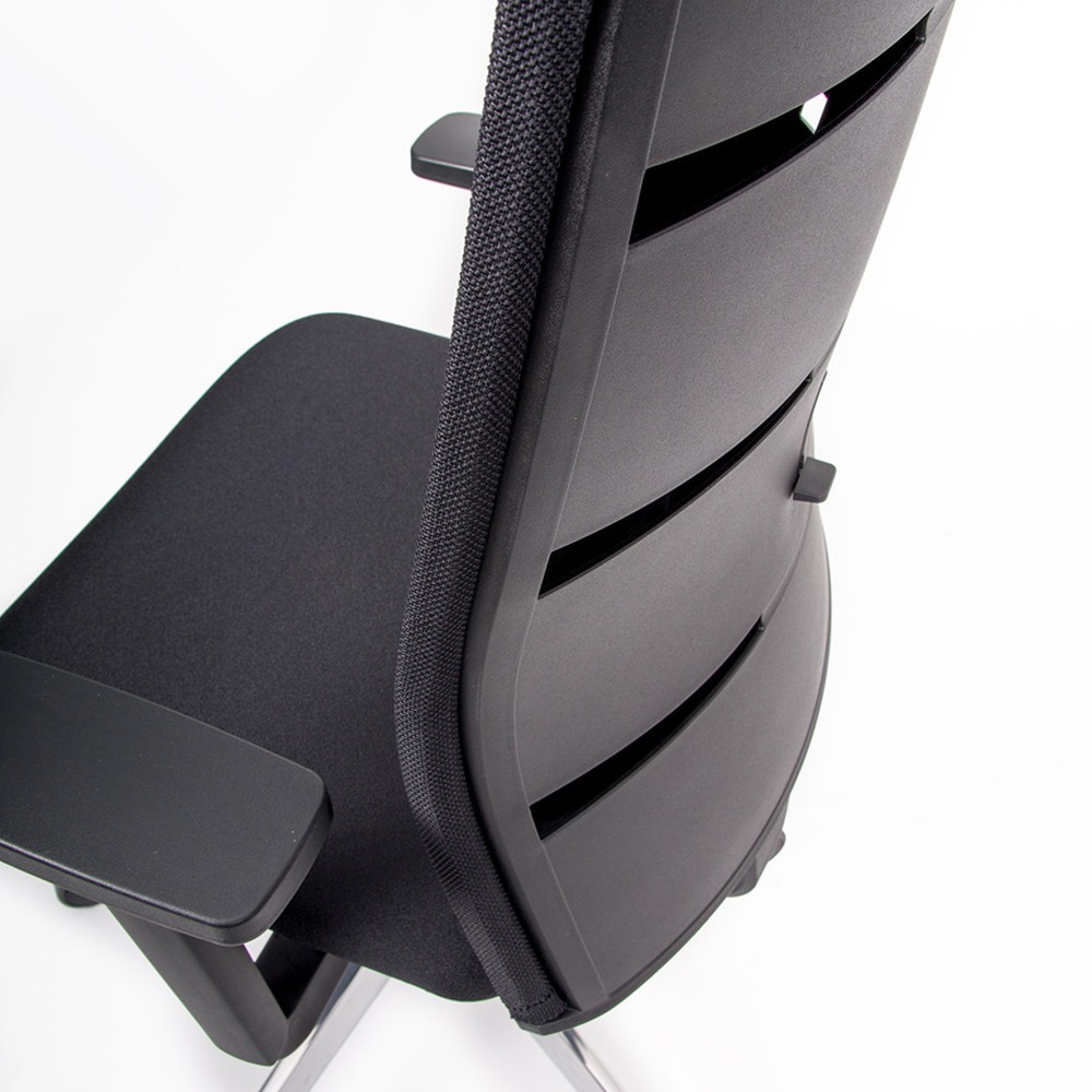 Produktabbildung Nr. 4: lento agilis matrix MT14 Bürostuhl, 100% Polyester, schwarz