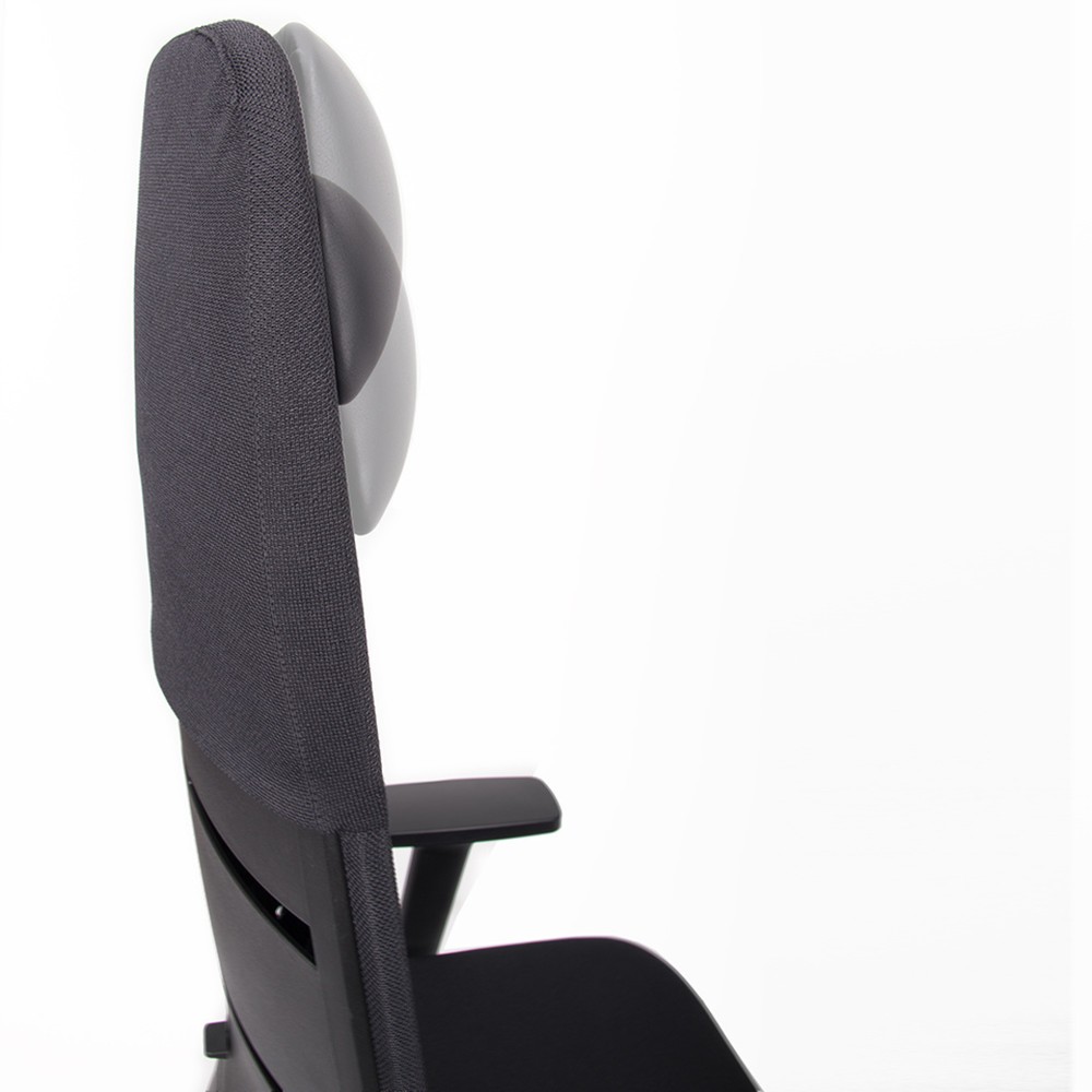 Produktabbildung Nr. 5: lento agilis matrix MT14 Bürostuhl, 100% Polyester, schwarz