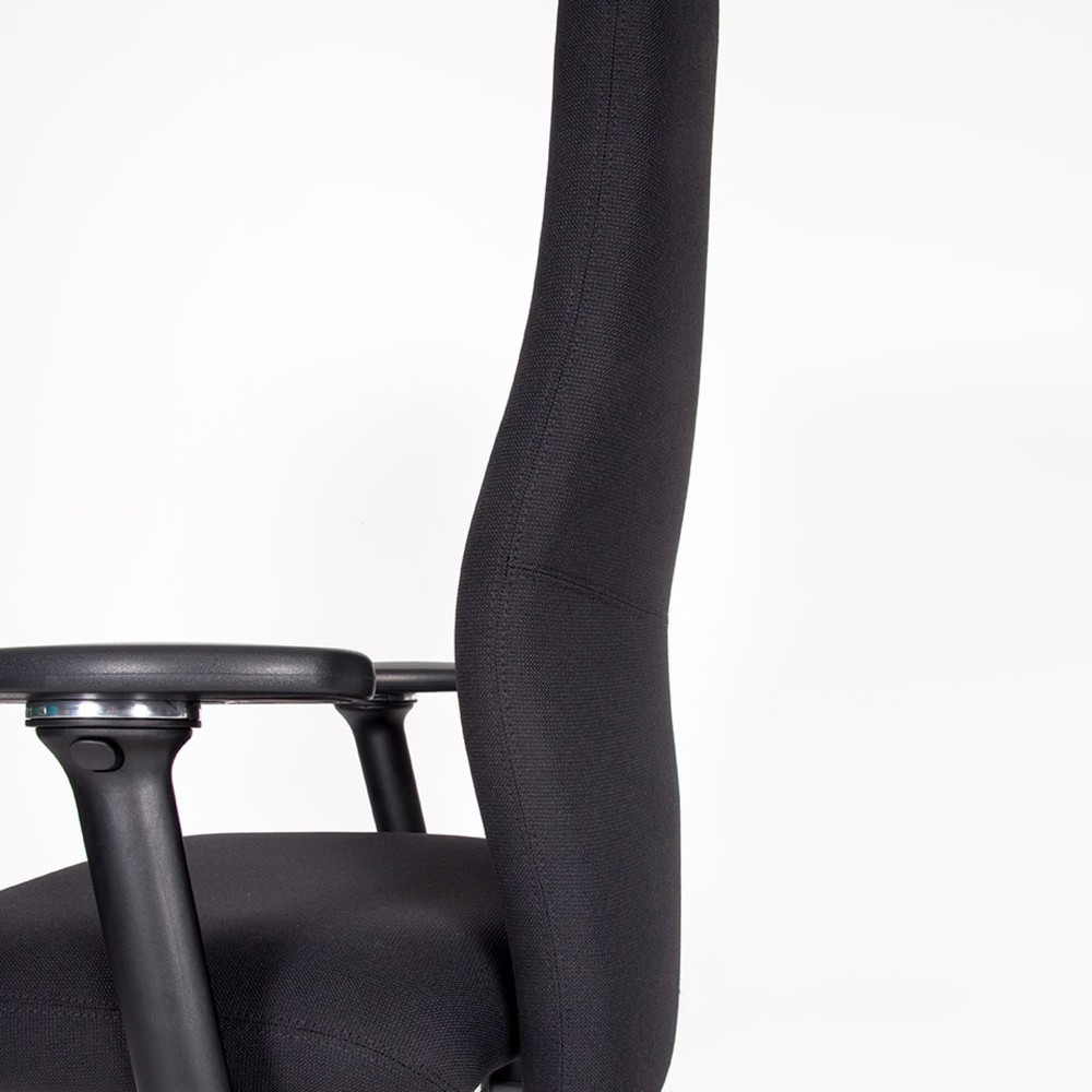 Produktabbildung Nr. 5: lento agilis XL AG12 Bürostuhl, 100% Polyester, schwarz