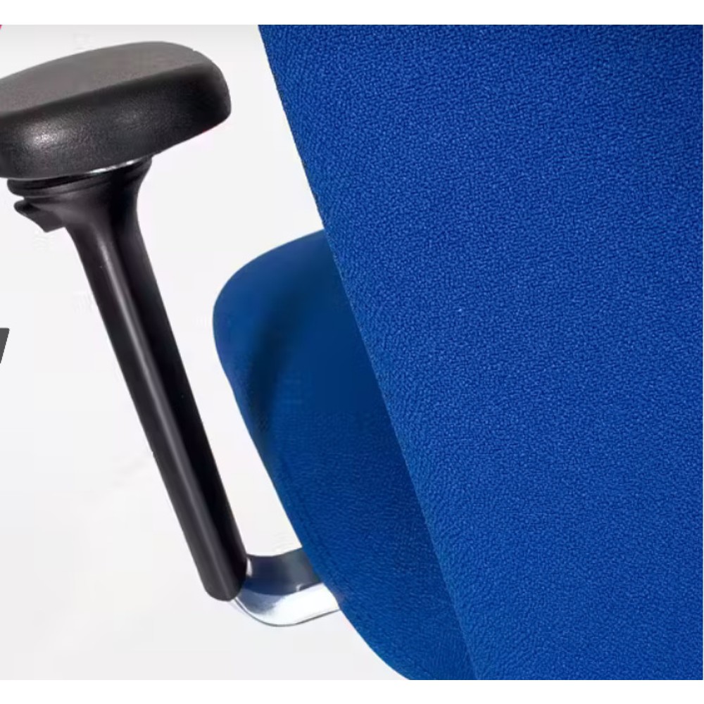 Produktabbildung Nr. 2: lento agilis XL AG12 Bürostuhl, 100% Polyester, blau, mit Kopfstütze