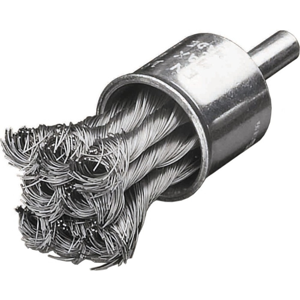 Produktabbildung: LESSMANN Pinselbürste, Stahl, Ø 22 mm Drahtstärke 0,35 mm