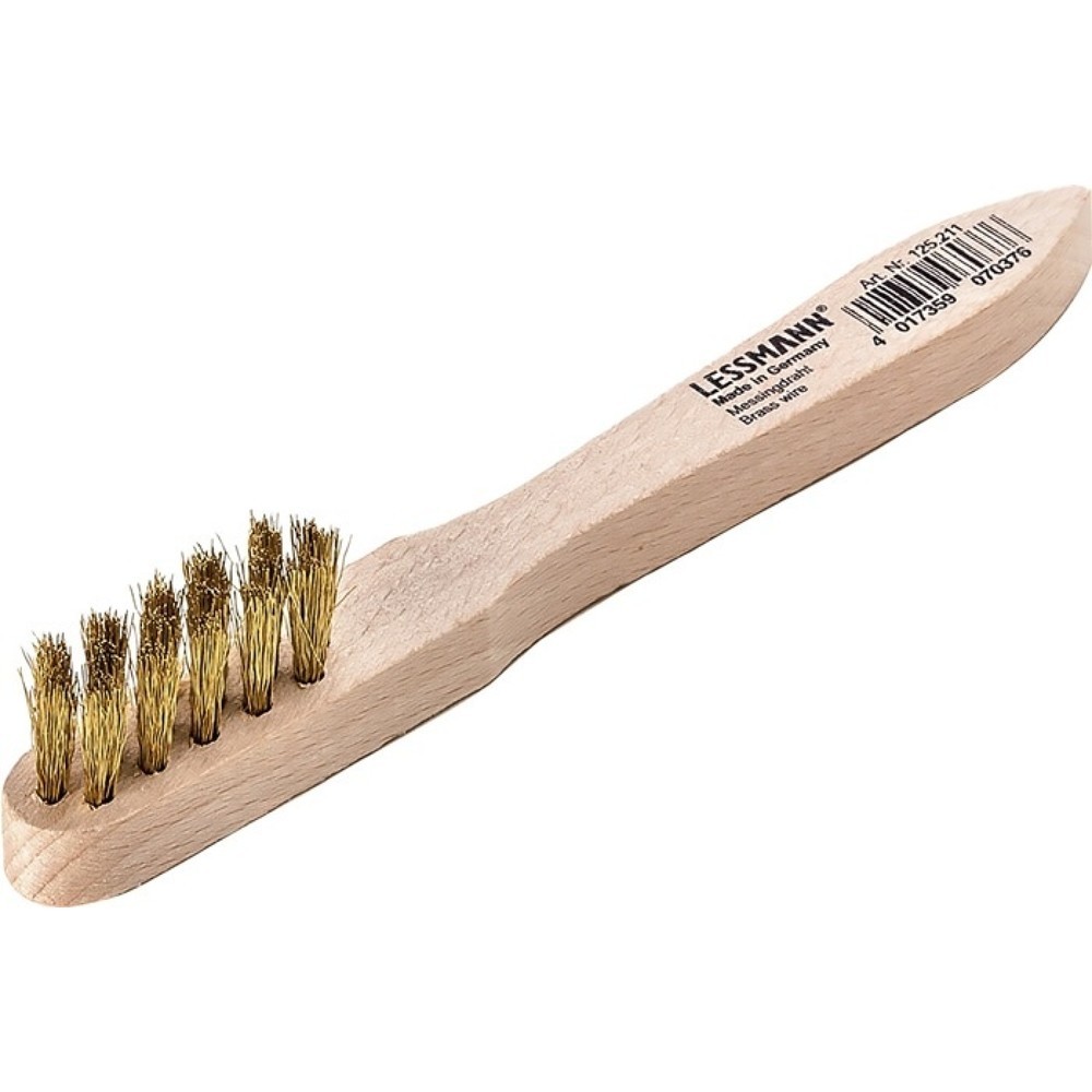 Produktabbildung: LESSMANN Zündkerzenbürste, Länge 150 mm, 0,15 mm Messingdraht gewellt