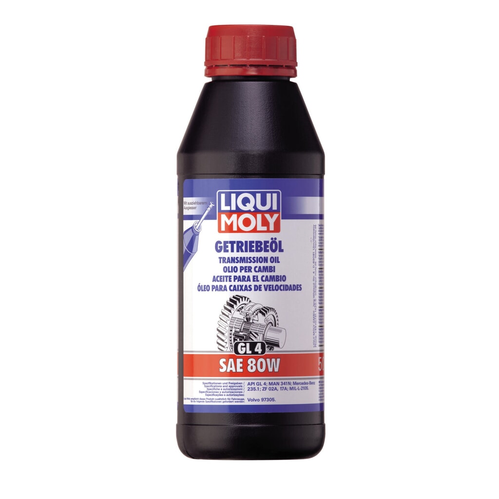LIQUI MOLY Getriebeöl (GL4) SAE 80W 500 ml Produktabbildung: LIQUI MOLY Getriebeöl (GL4) SAE 80W 500 ml