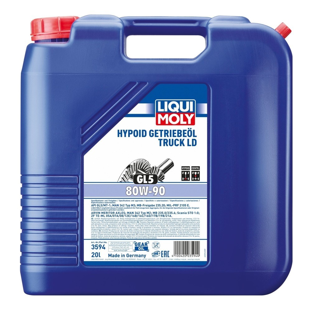 Produktabbildung: LIQUI MOLY Hypoid-Getriebeöl Truck (GL5) LD 80W-90 20 l