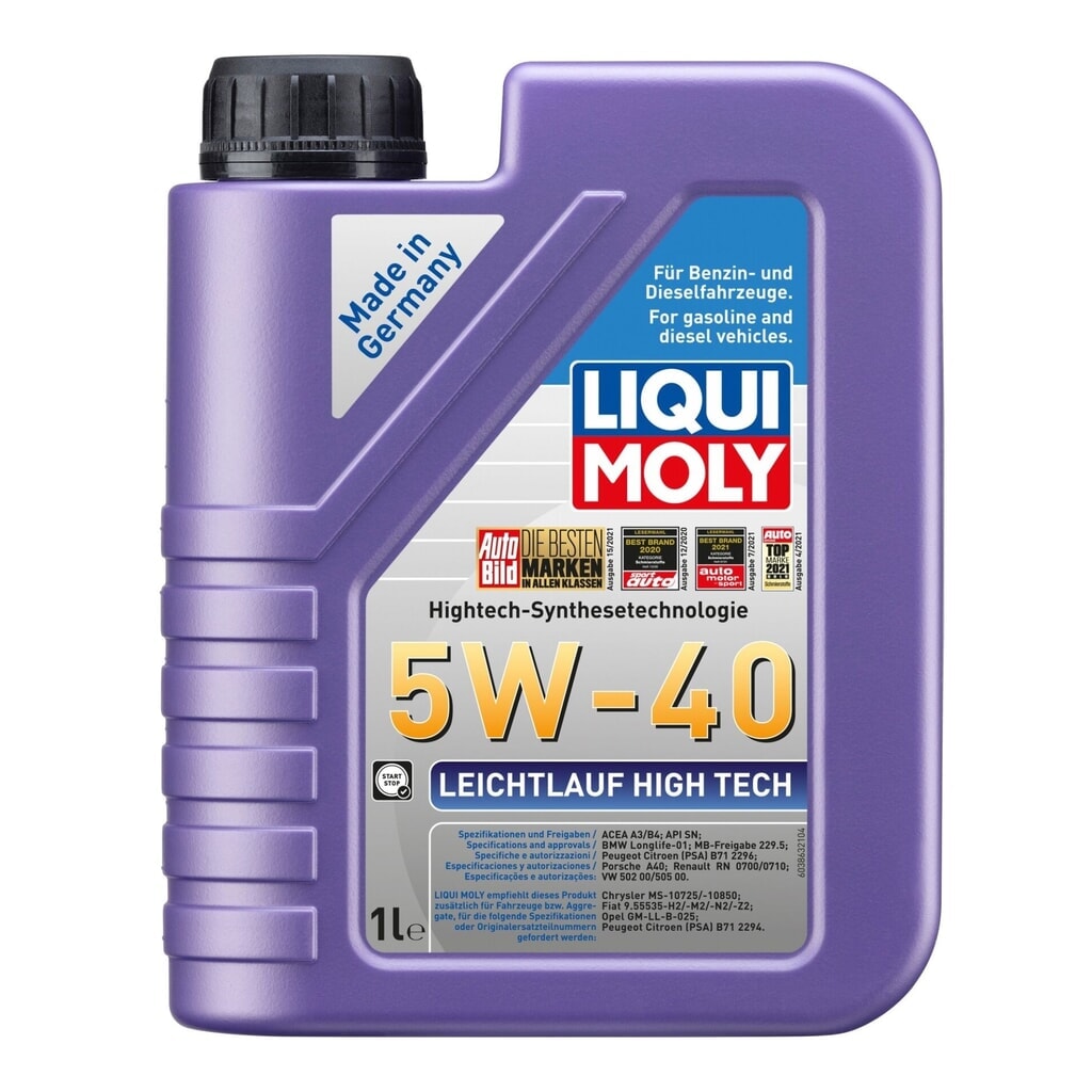 LIQUI MOLY Leichtlauf High Tech 5W-40 1 l Produktabbildung: LIQUI MOLY Leichtlauf High Tech 5W-40 1 l