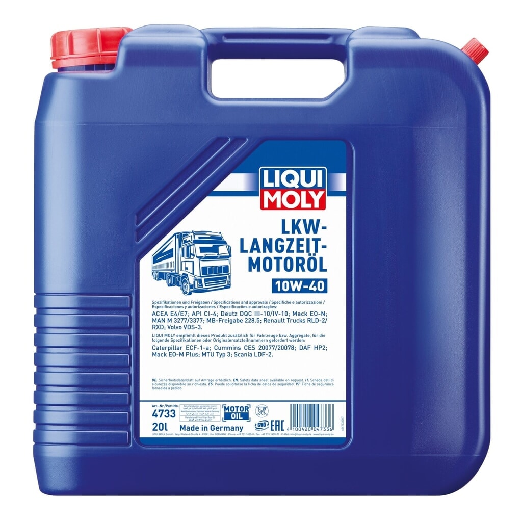 LIQUI MOLY LKW-Langzeit-Motoröl 10W-40 20 l Produktabbildung: LIQUI MOLY LKW-Langzeit-Motoröl 10W-40 20 l