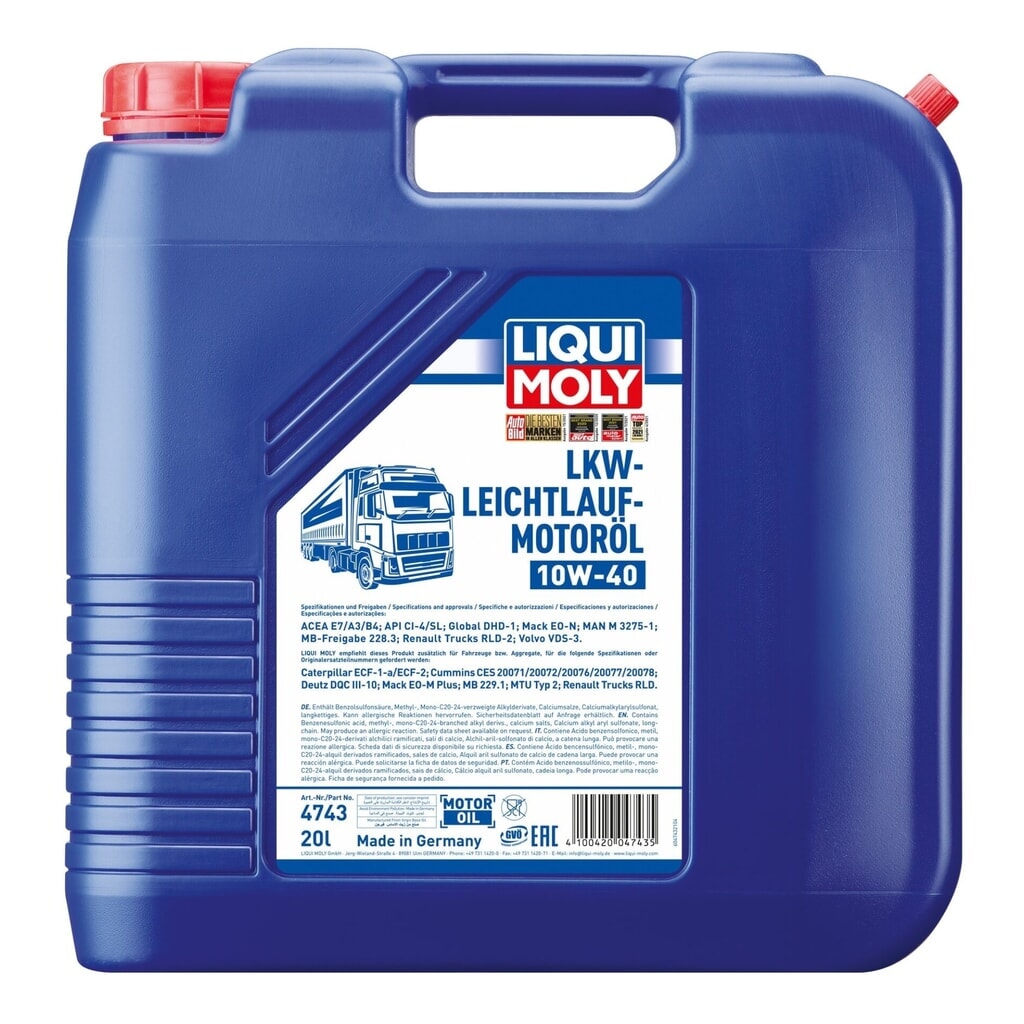 LIQUI MOLY LKW-Leichtlauf-Motoröl 10W-40 20 l Produktabbildung: LIQUI MOLY LKW-Leichtlauf-Motoröl 10W-40 20 l