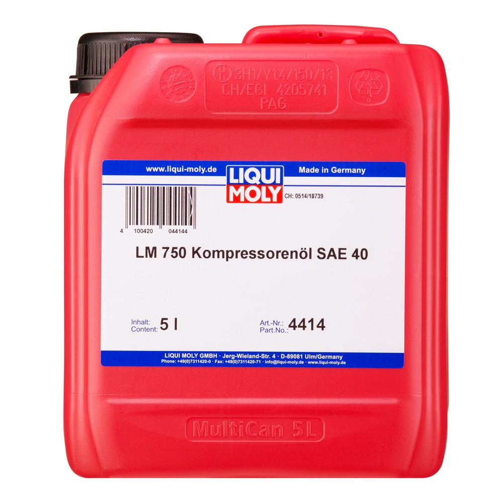 Produktabbildung: LIQUI MOLY LM 750 Kompressorenöl SAE 40 5 l