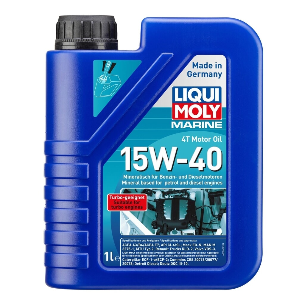 LIQUI MOLY Marine 4T Motor Oil 15W-40 1 l Produktabbildung: LIQUI MOLY Marine 4T Motor Oil 15W-40 1 l