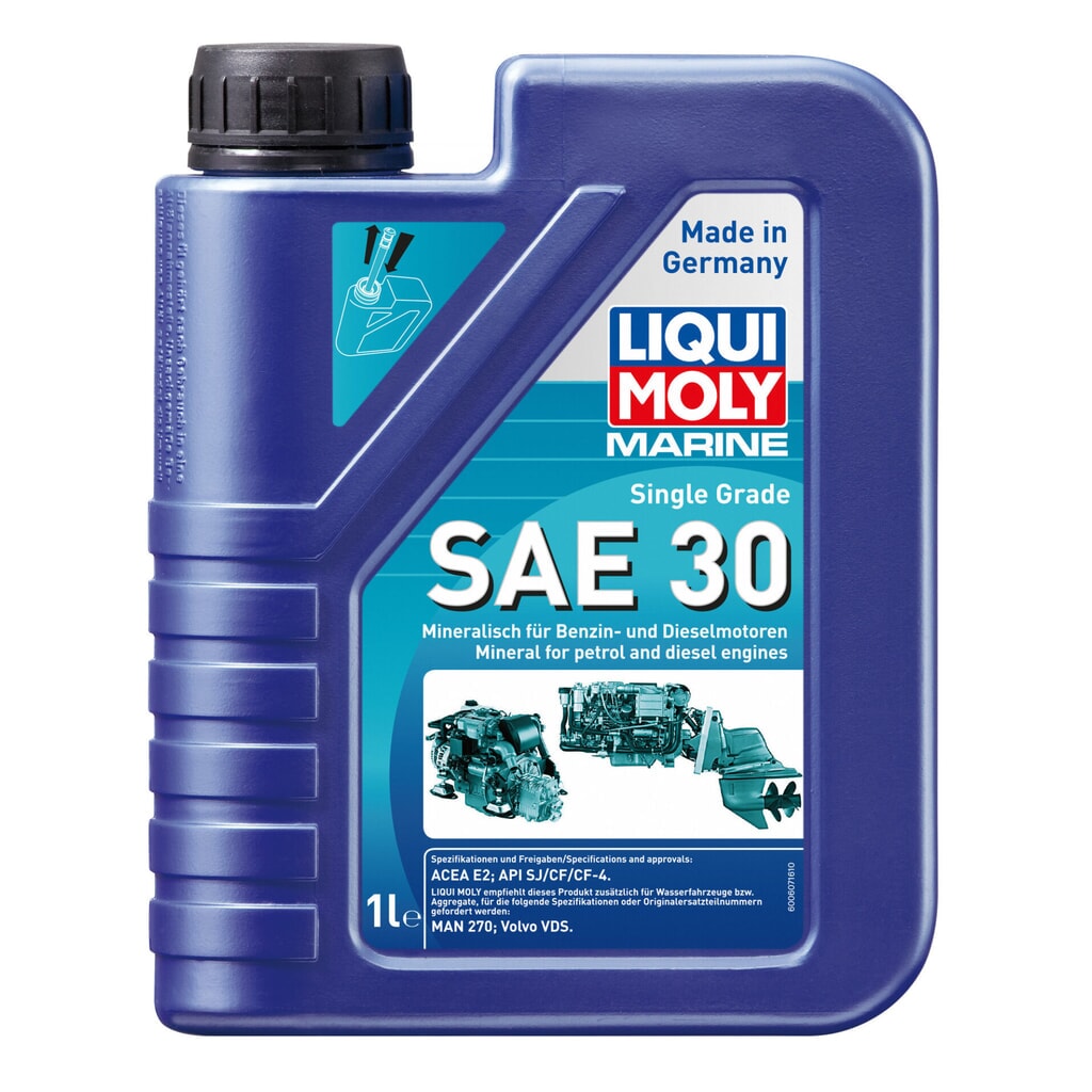 LIQUI MOLY Marine Single Grade SAE 30 1 l Produktabbildung: LIQUI MOLY Marine Single Grade SAE 30 1 l