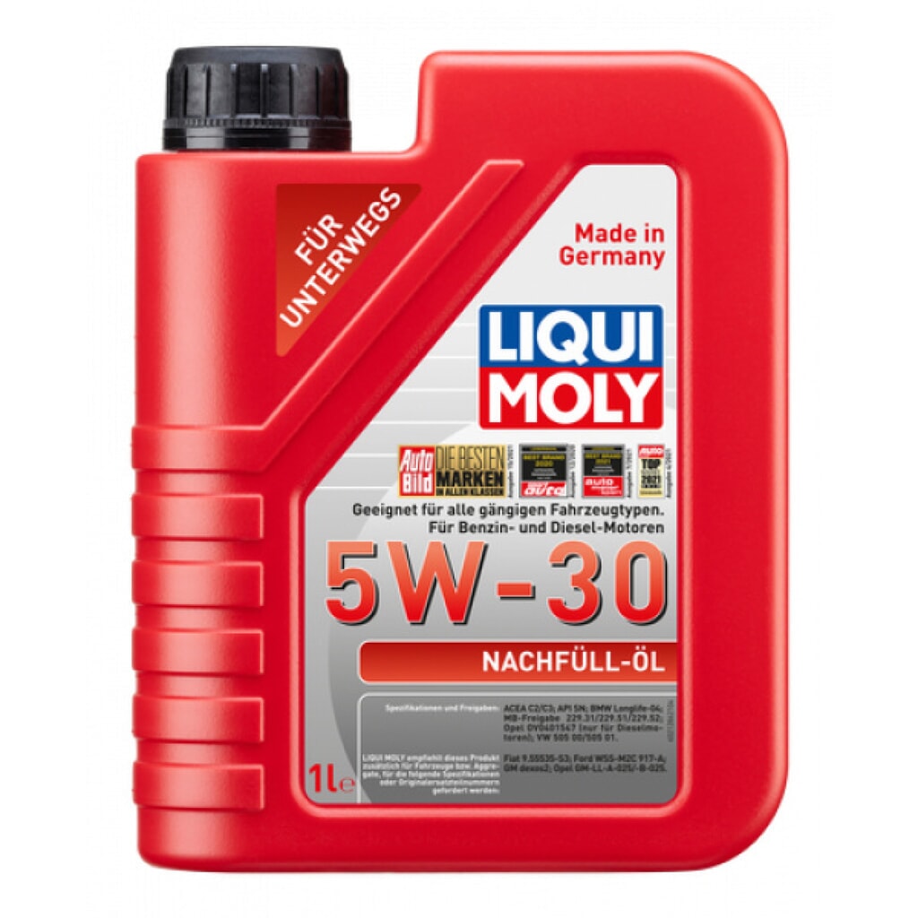 LIQUI MOLY Nachfüll-Öl 5W-30 1 l Produktabbildung: LIQUI MOLY Nachfüll-Öl 5W-30 1 l