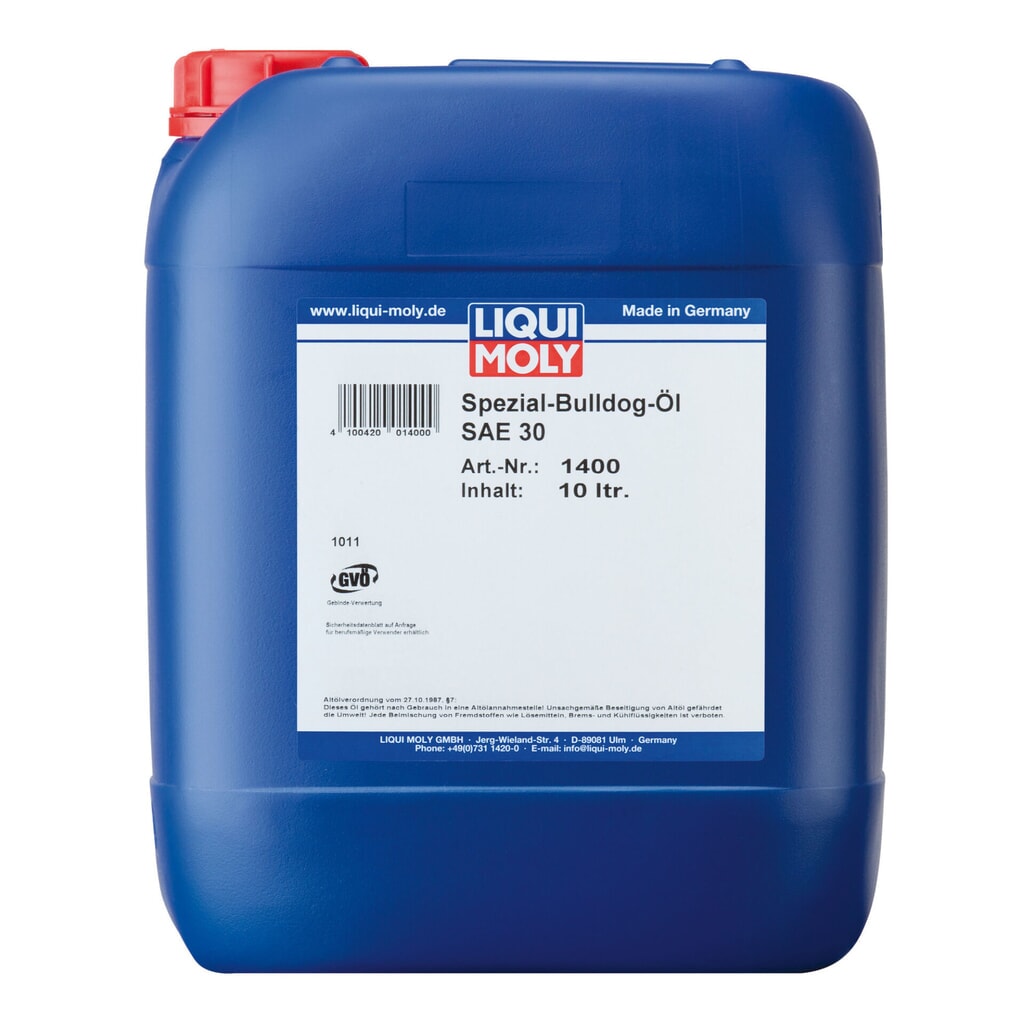 LIQUI MOLY Spezial Bulldog-Öl SAE 30 10 l Produktabbildung: LIQUI MOLY Spezial Bulldog-Öl SAE 30 10 l