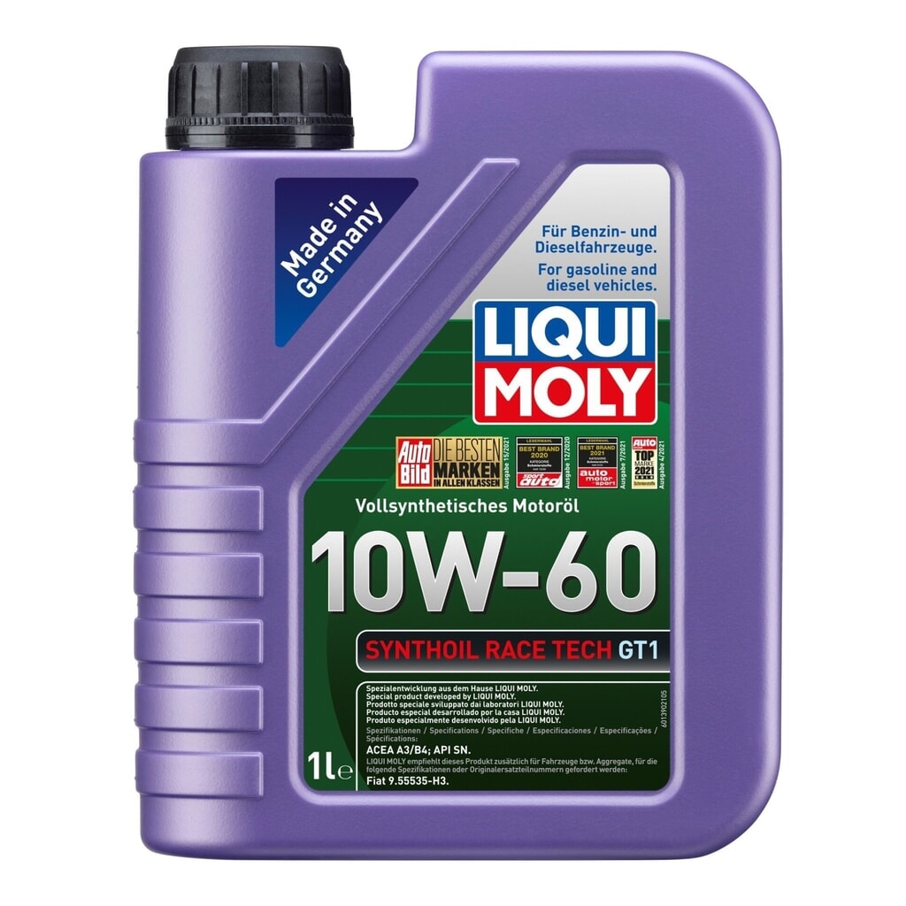 LIQUI MOLY Synthoil Race Tech GT1 10W-60 1 l Produktabbildung: LIQUI MOLY Synthoil Race Tech GT1 10W-60 1 l