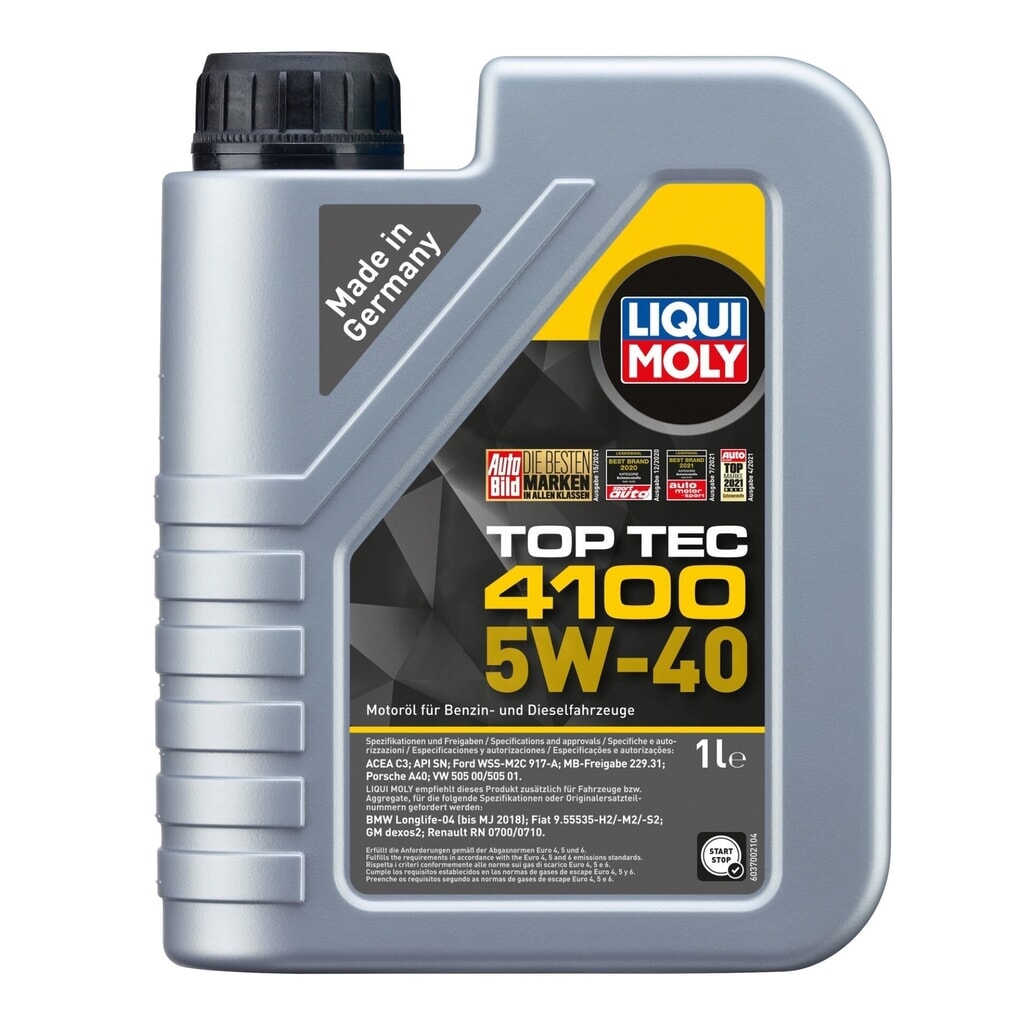 LIQUI MOLY Top Tec 4100 5W-40 1 l Produktabbildung: LIQUI MOLY Top Tec 4100 5W-40 1 l