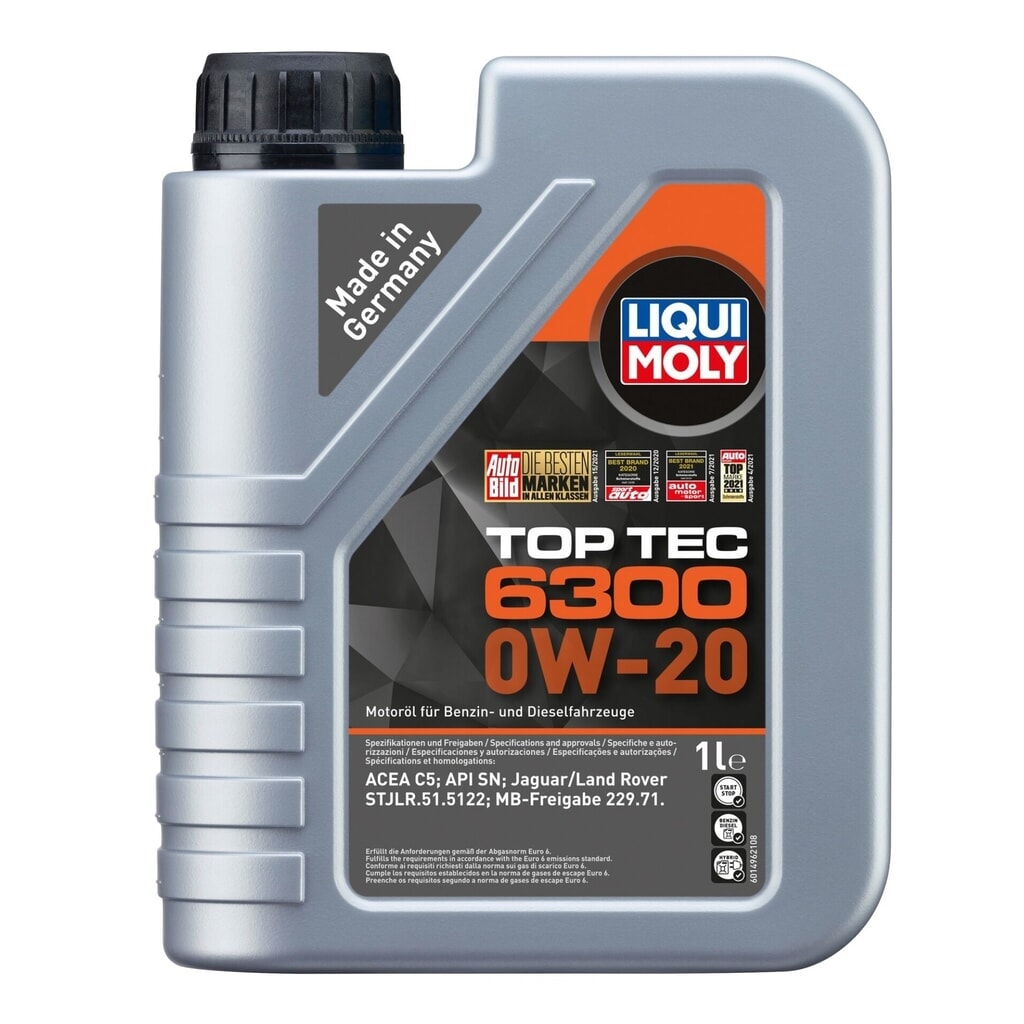 LIQUI MOLY Top Tec 6300 0W-20 1 l Produktabbildung: LIQUI MOLY Top Tec 6300 0W-20 1 l