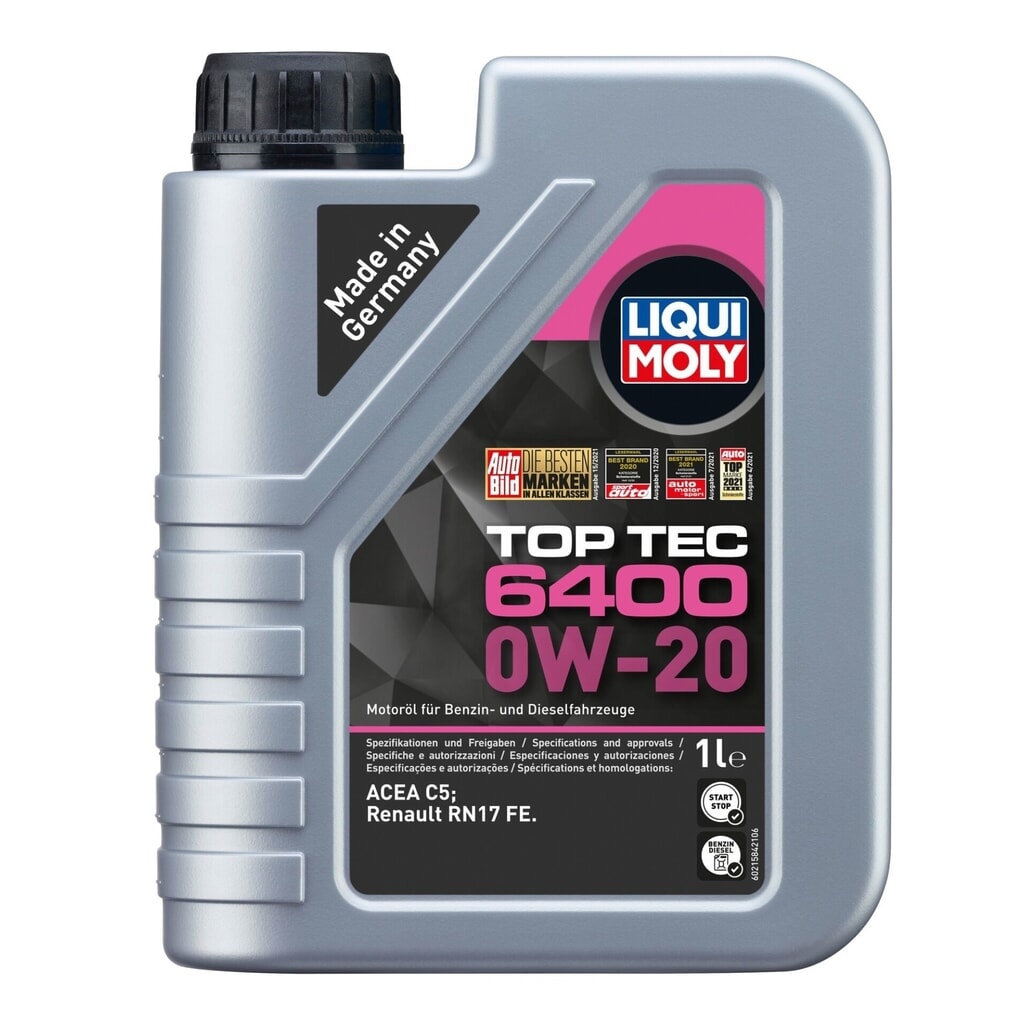 LIQUI MOLY Top Tec 6400 0W-20 1 l Produktabbildung: LIQUI MOLY Top Tec 6400 0W-20 1 l