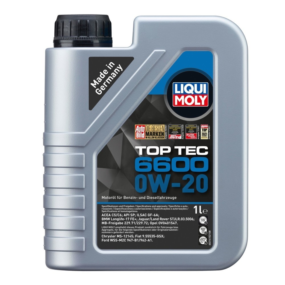 Produktabbildung: LIQUI MOLY Top Tec 6600 0W-20 1 l