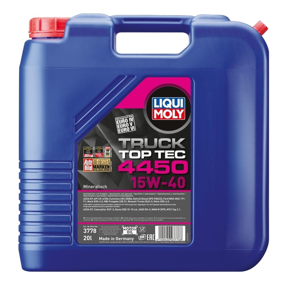 Produktabbildung: LIQUI MOLY Top Tec Truck 4450 15W-40 20 l