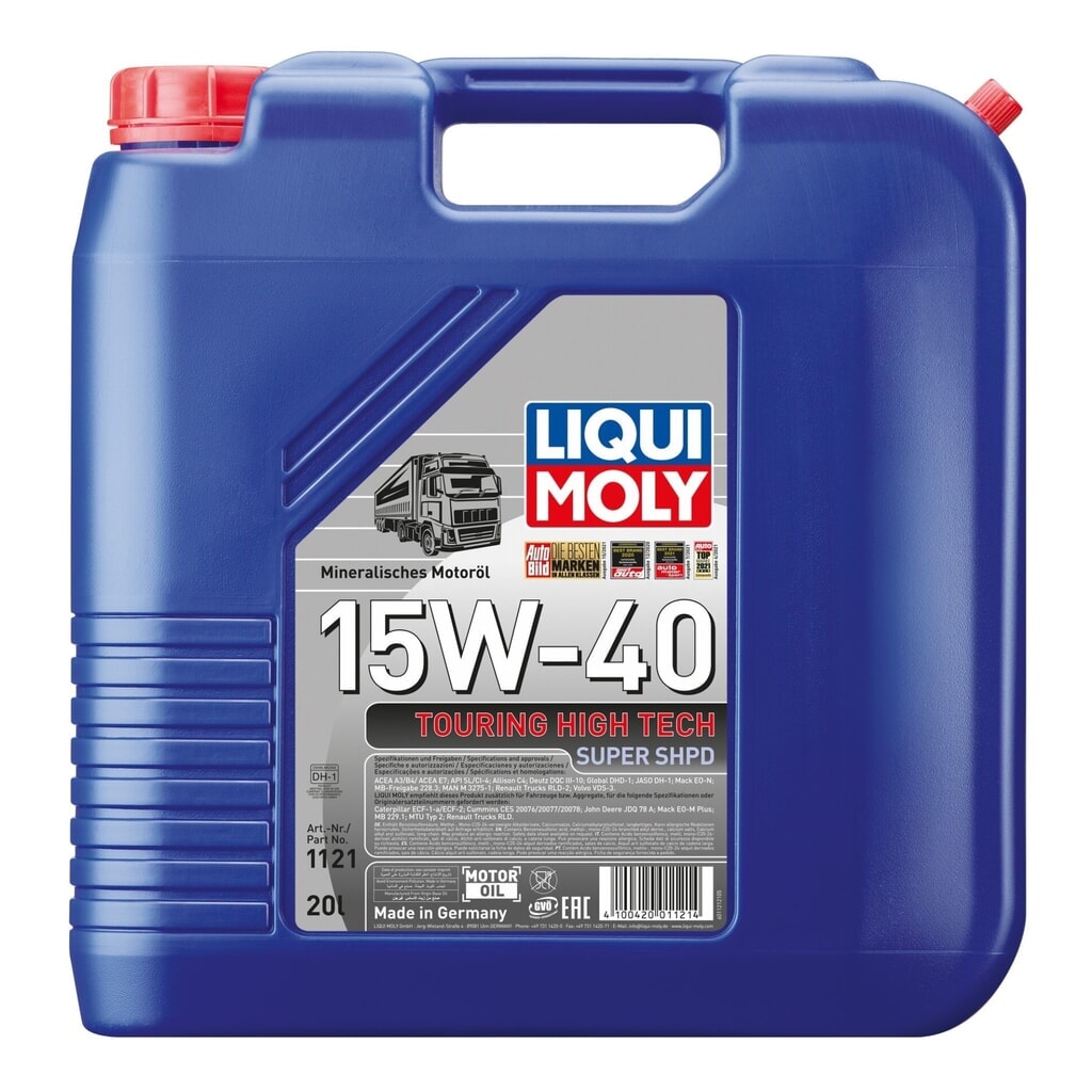 LIQUI MOLY Touring High Tech Super SHPD 15W-40 20 l Produktabbildung: LIQUI MOLY Touring High Tech Super SHPD 15W-40 20 l
