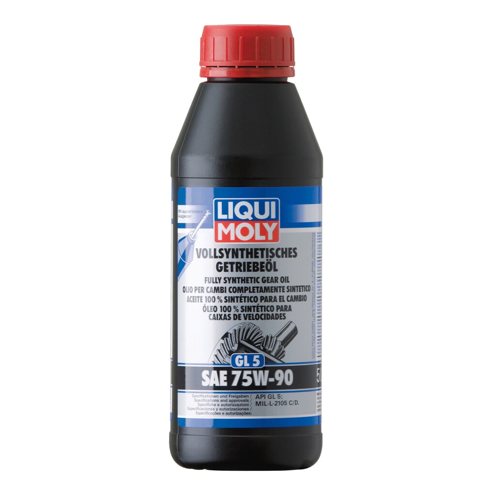 Produktabbildung: LIQUI MOLY Vollsynthetisches Getriebeöl (GL5) SAE 75W-90 500 ml