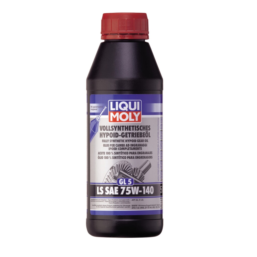 LIQUI MOLY Vollsynthetisches Hypoid-Getriebeöl (GL5) LS SAE 75W-140 500 ml Produktabbildung: LIQUI MOLY Vollsynthetisches Hypoid-Getriebeöl (GL5) LS SAE 75W-140 500 ml