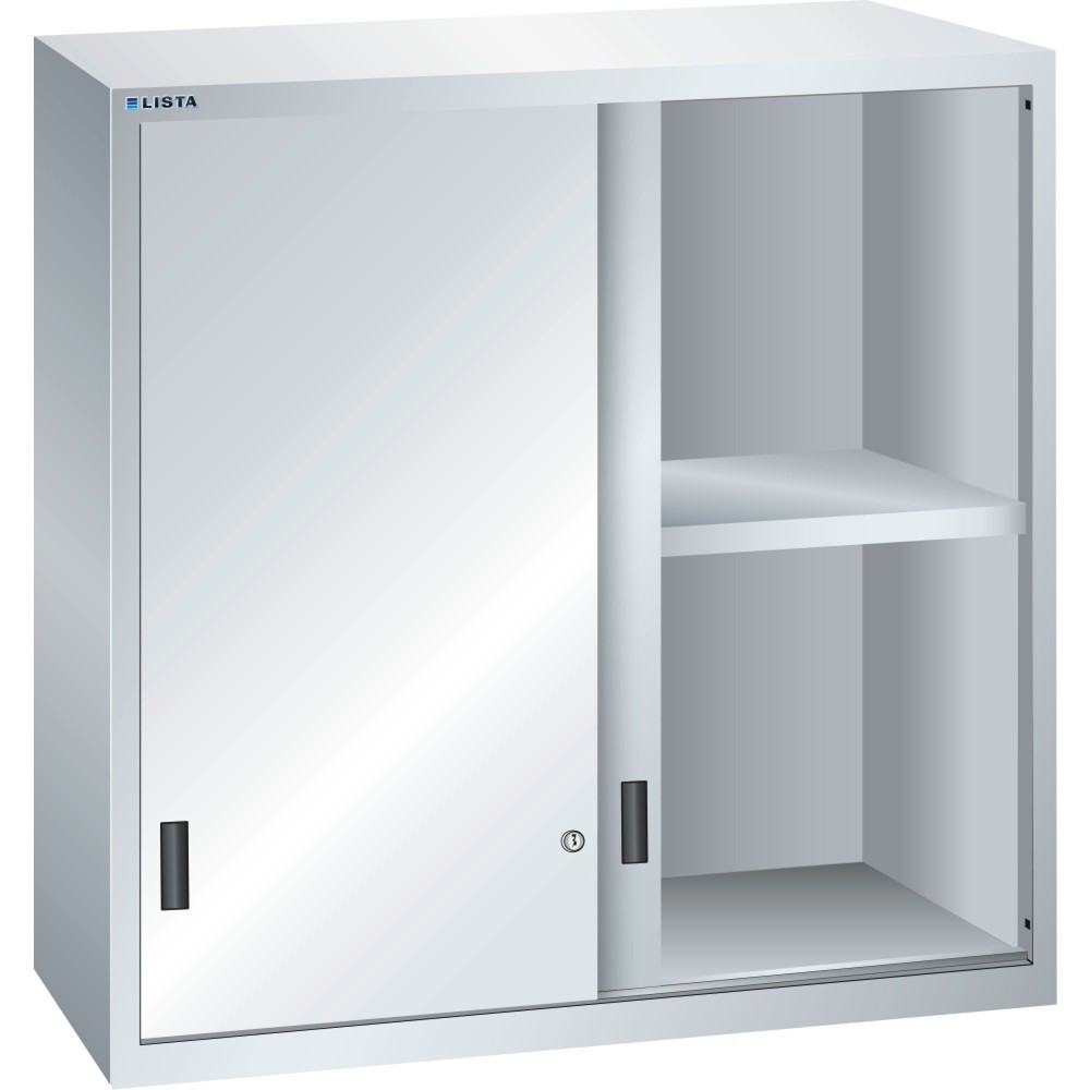 Produktabbildung: LISTA Aufsatzschrank mit Schiebetüren 54x27E, (BxTxH) 1023x572x1000mm, lichtgrau