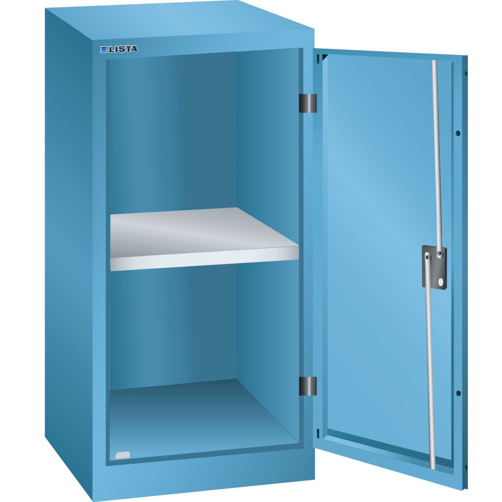 Produktabbildung: LISTA Beistellschrank, (BxTxH) 500x580x1000mm, 2 Verstellböden, lichtblau, KEY Lock
