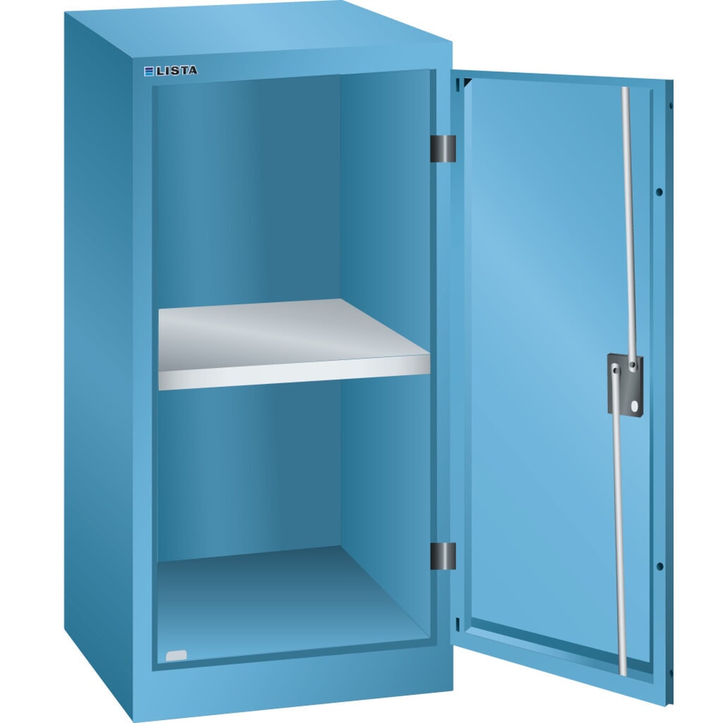 LISTA Beistellschrank, (BxTxH) 500x400x1000mm, 1 Verstellboden, lichtblau, KEY Lock Produktabbildung: LISTA Beistellschrank, (BxTxH) 500x400x1000mm, 1 Verstellboden, lichtblau, KEY Lock