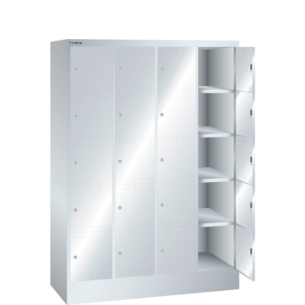 Produktabbildung: LISTA Fächerschrank, (BxTxH) 1200x500x1695mm, 4x5 Fächer, Verschlussvorrichtung