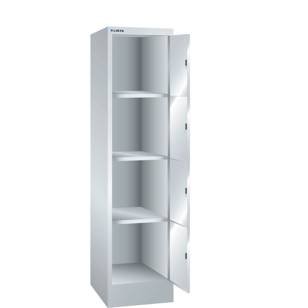 Produktabbildung: LISTA Fächerschrank, (BxTxH) 415x500x1795mm, 1x4 Fächer, Verschlussvorrichtung
