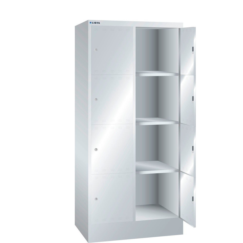 Produktabbildung: LISTA Fächerschrank, (BxTxH) 810x500x1795mm, 2x4 Fächer, Verschlussvorrichtung
