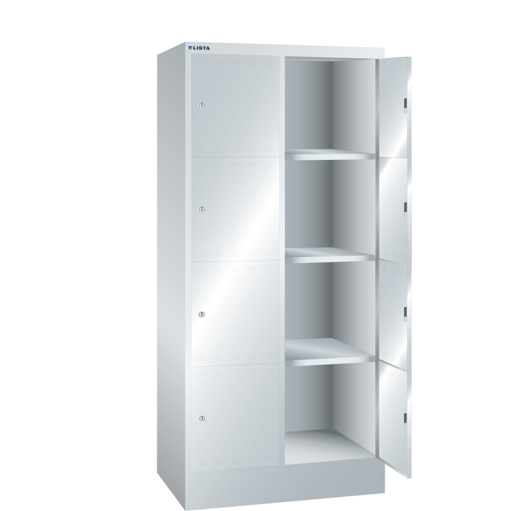 Produktabbildung: LISTA Fächerschrank, (BxTxH) 810x500x1795mm, 2x4 Fächer, Verschlussvorrichtung