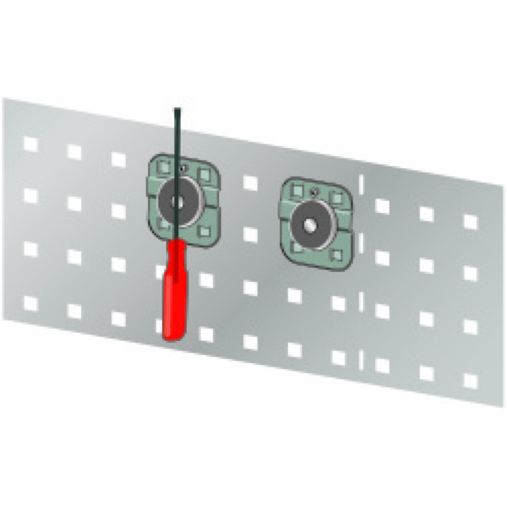 Produktabbildung: LISTA Magnethalter 35mm, 5 Stück