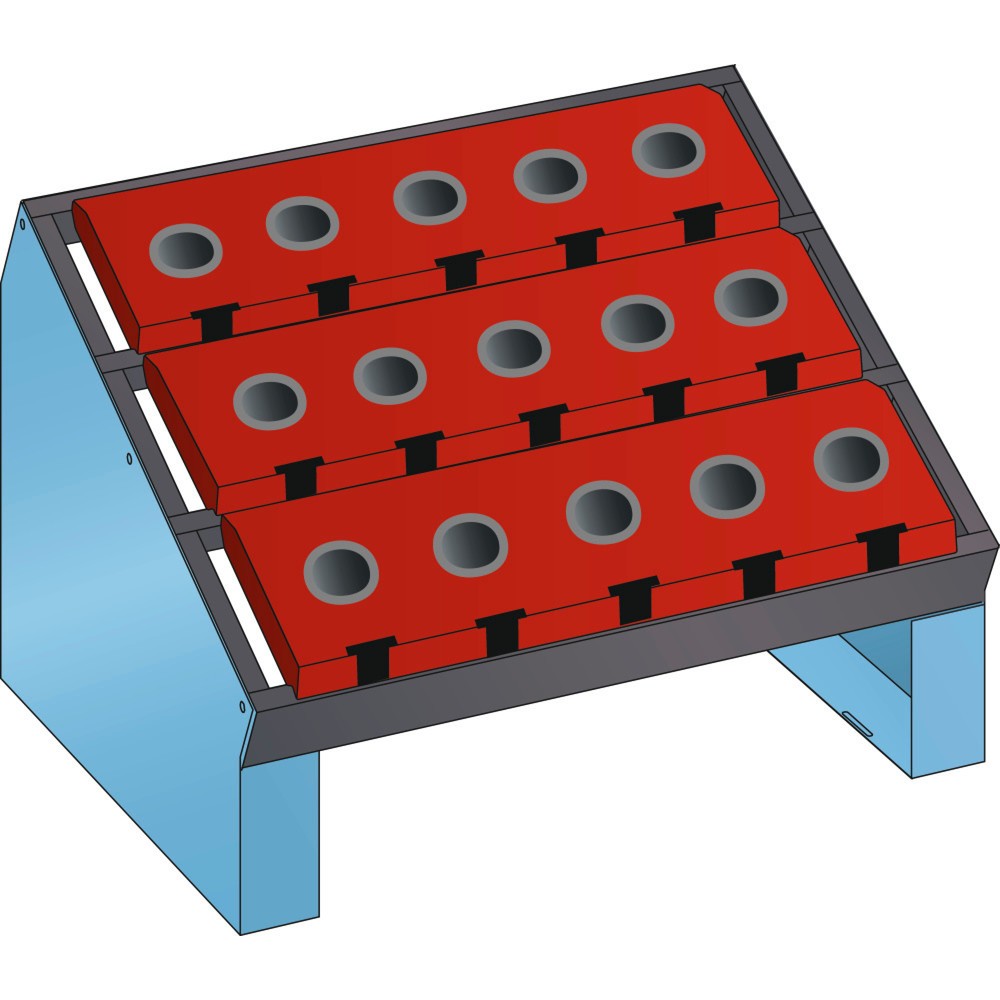 Produktabbildung: LISTA NC-Tischständer 36x27E, (BxTxH) 588x413x345mm, ISO-SK 50, lichtblau