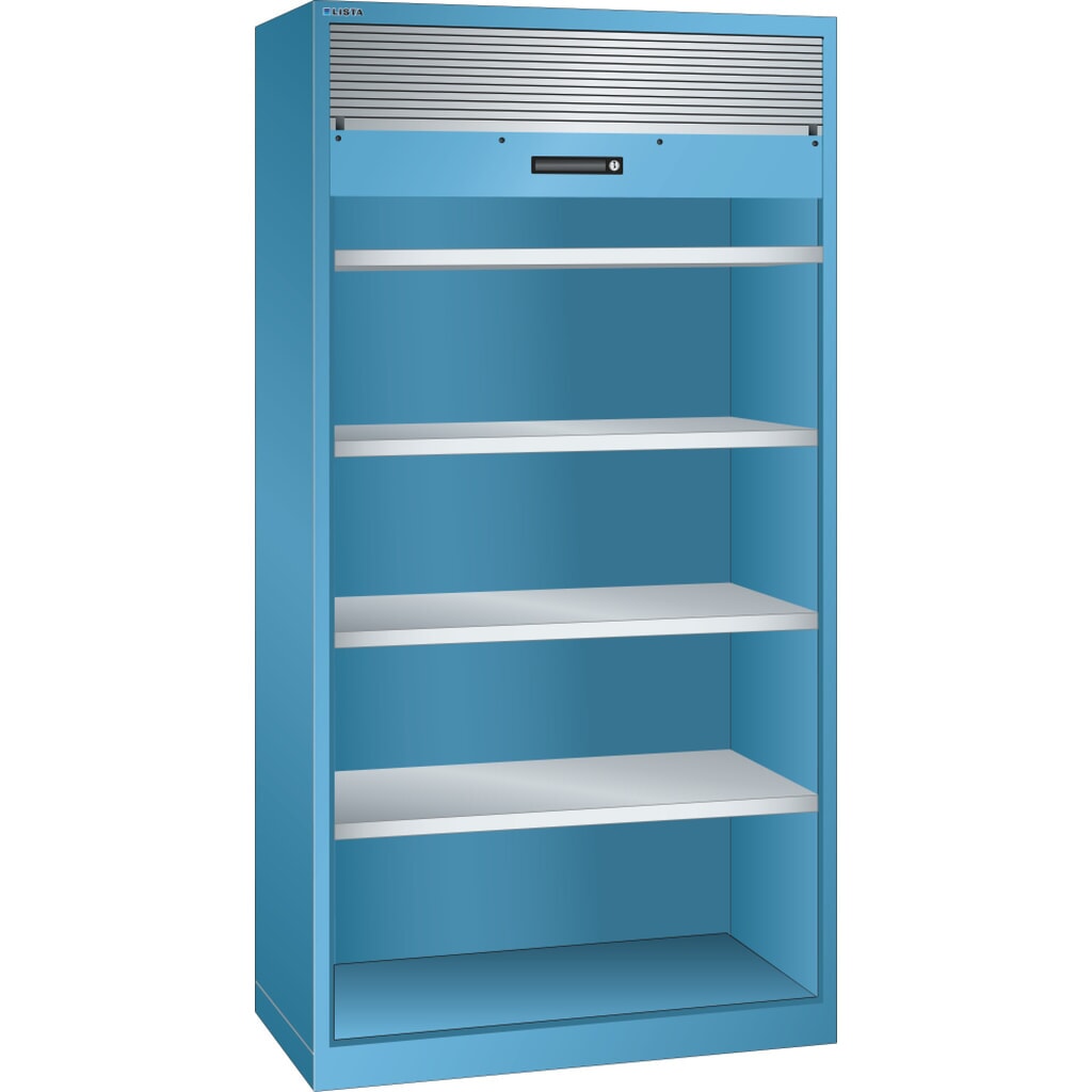 LISTA Rollladenschrank, (BxTxH) 1000x580x1950mm, 4 Verstellböden, lichtblau Produktabbildung: LISTA Rollladenschrank, (BxTxH) 1000x580x1950mm, 4 Verstellböden, lichtblau