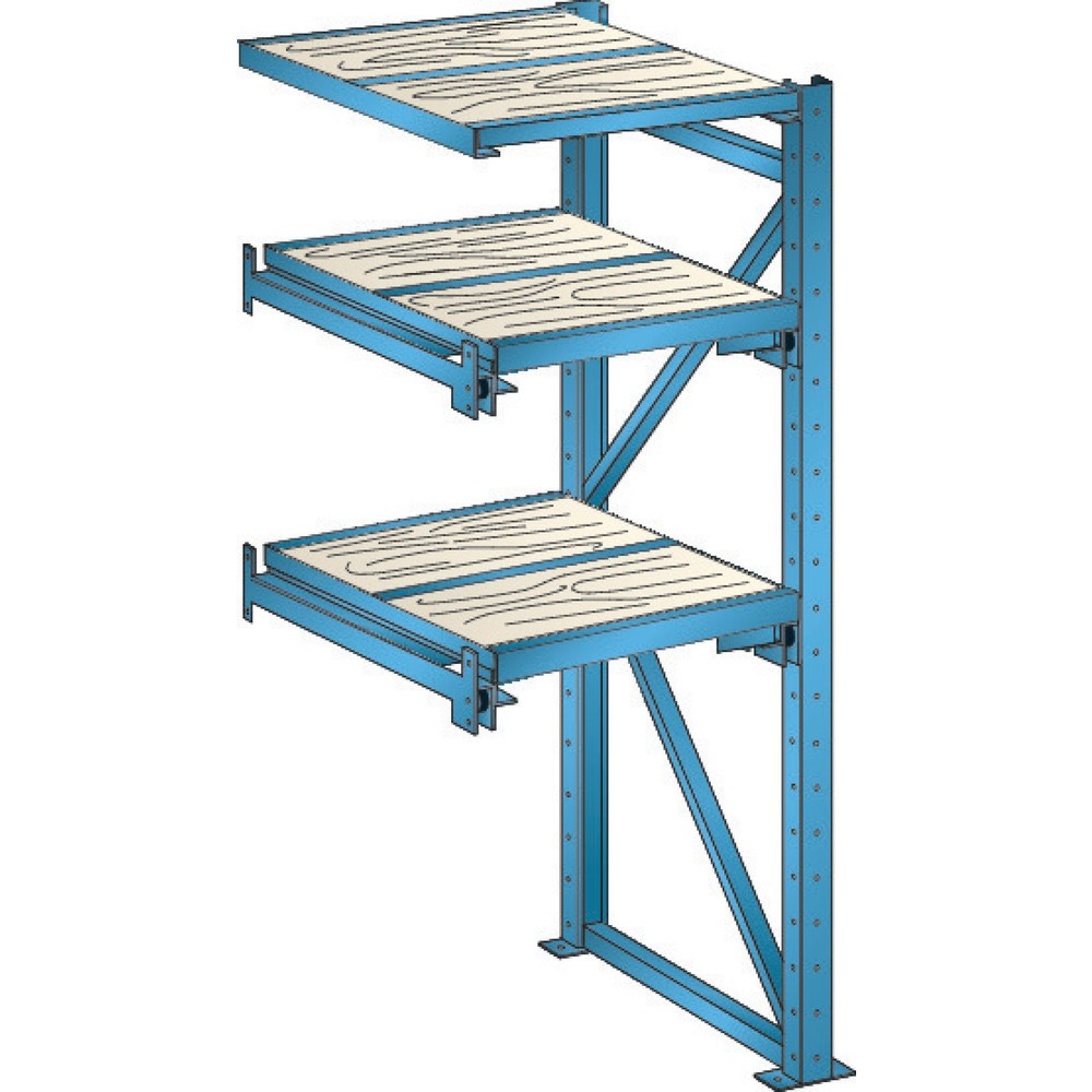 Produktabbildung: LISTA Schwerlast-Auszugsregal, AF, Einschubbreite 890 mm, Tiefe 860 mm