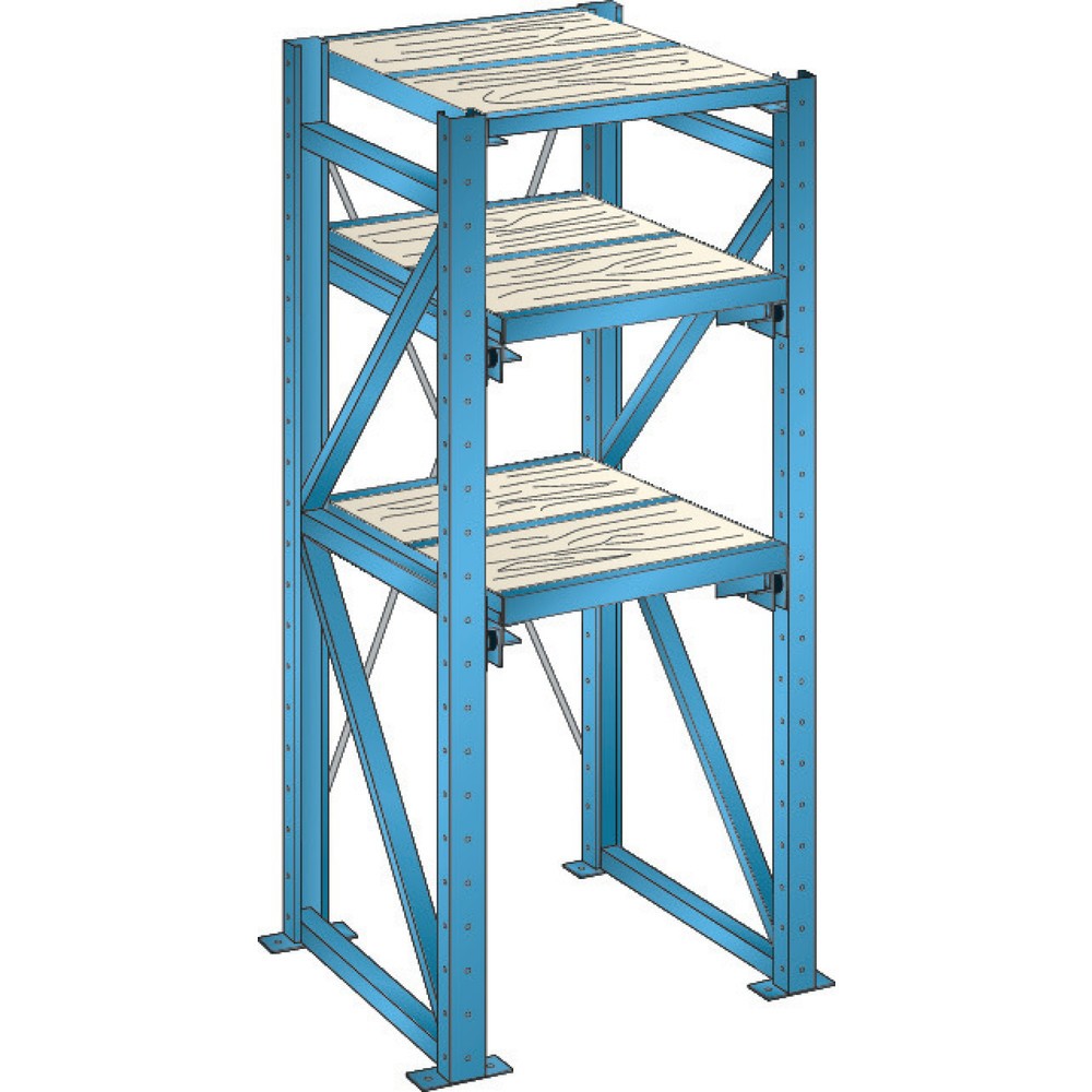 Produktabbildung: LISTA Schwerlast-Auszugsregal, GF, Einschubbreite 890 mm, Tiefe 860 mm