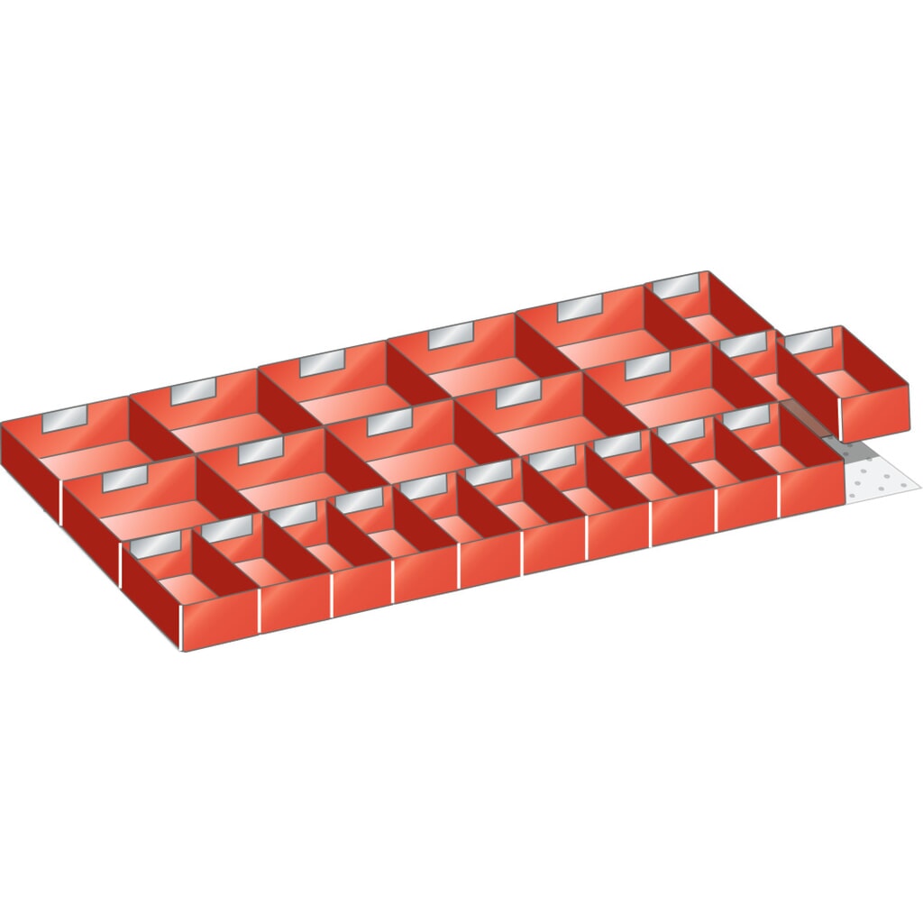 LISTA Set Einsatzkästen, (BxTxFH) 867x459x95mm, 24-teilig Produktabbildung: LISTA Set Einsatzkästen, (BxTxFH) 867x459x95mm, 24-teilig