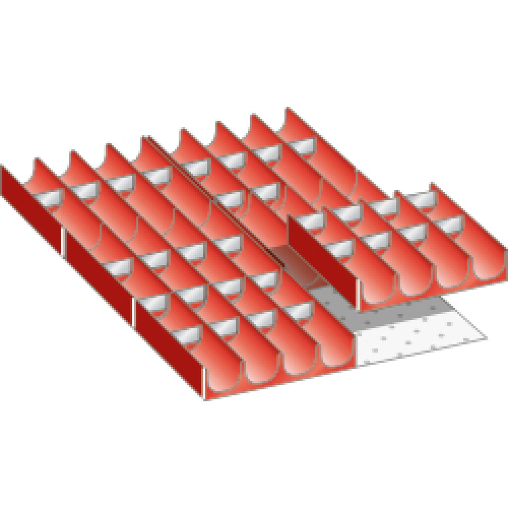 LISTA Set Mulden 18x27E, (BxTxFH) 306x459x50mm, 36-teilig Produktabbildung: LISTA Set Mulden 18x27E, (BxTxFH) 306x459x50mm, 36-teilig