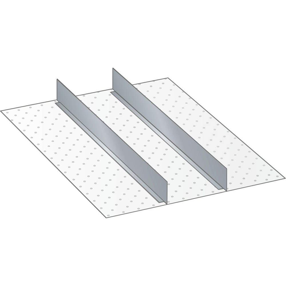 Produktabbildung: LISTA Set Schlitzwände und Trennbleche 27x36E, (BxTxFH) 459x612x250mm, 2 Trennwände