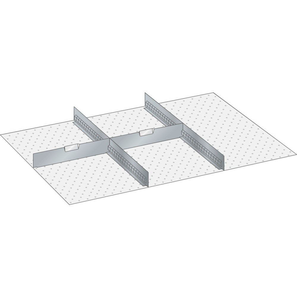 Produktabbildung: LISTA Set Trennwände 54x36E, (BxT) 918x612mm, für Fronthöhe 50mm